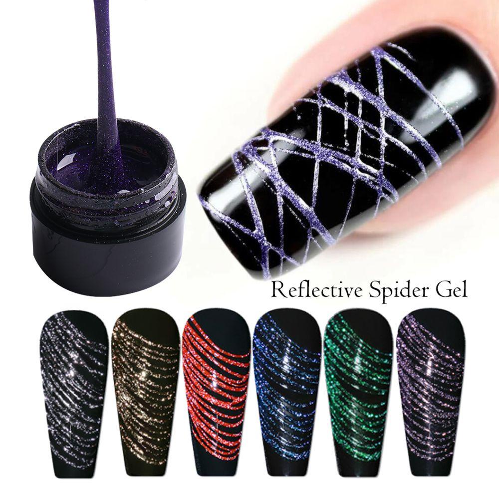 FUTURE 5ml Manicure Nail Art with Glitter Soak Off Pulling Silk Nail Gel Spider Web Gel DIY Reflective Sparkling Varnish Polish