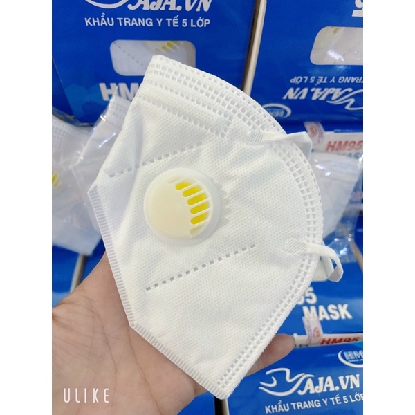 [HỎA TỐC] Khẩu Trang N95 HM95 Mask 5 Lớp CÓ VAN Chống Bụi Mịn PM2.5 Ôm Sát Có kẹp Kim Loại Chắc Chắn Ở Sống Mũi