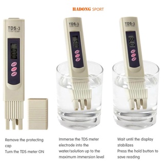Bút thử nước TDS-3, dụng cụ đo độ TDS của nước, đo độ tinh khiết của nước tại nhà