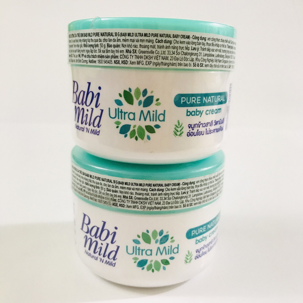 KEM DƯỠNG ẨM TRẺ EM BABI MILD 50ML