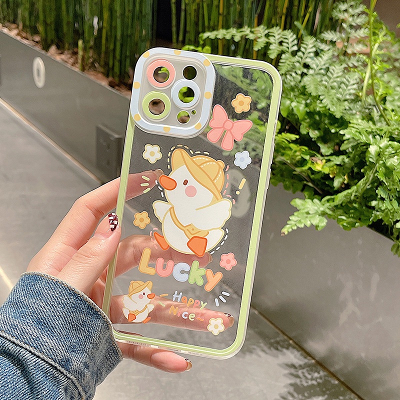 Ốp lưng iphone ốp Điện Thoại Trong Suốt Họa Tiết Hoạt Hình Dễ Thương Cho iPhone 14 13 12 11 PROMAX XS XR XSMAX SE2020 6 7 8