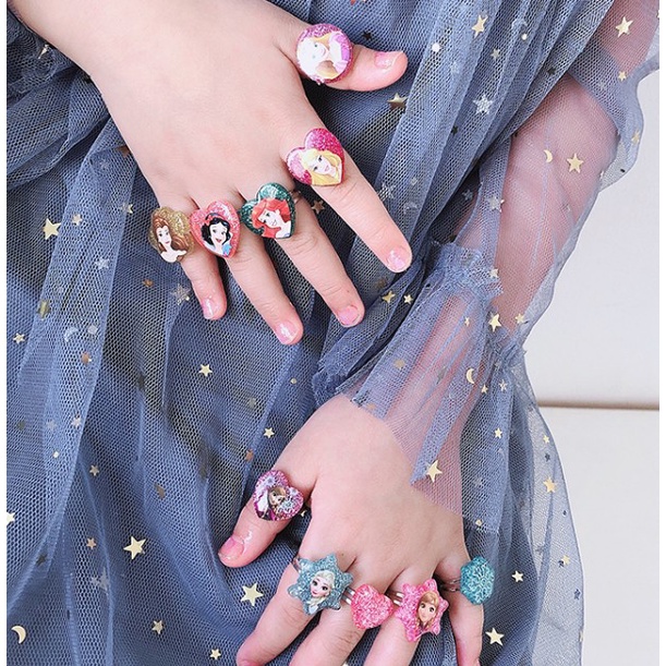 Nhẫn Cho Bé Họa Tiết Hoa Động Vật Hoạt Hình Dễ Thương