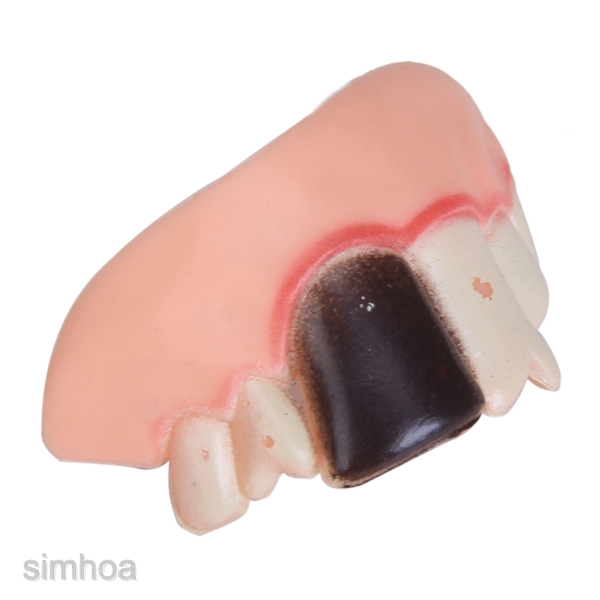 5PCS HALLOWEEN FAKE GOOFY ROTTEN TEETH CREEPY DENTURES