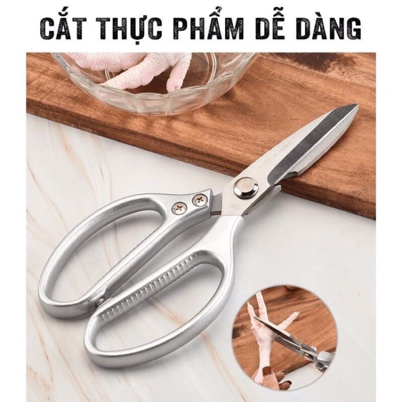 Kéo Nhật SK5 làm bếp đa năng, cắt gà, thịt.. tiện lợi