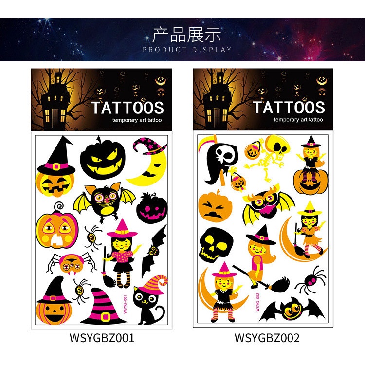 Hình săm halloween cute dễ thương cho bé hóa trang