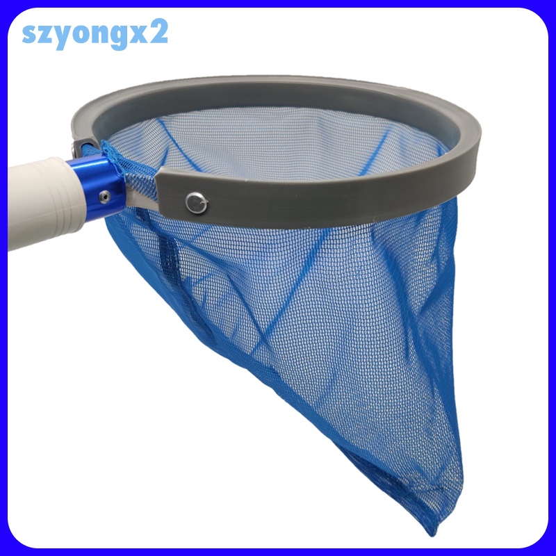 [Szyongx2] Heavy Duty Pool Skimmer Net Spa Leaf Rake Cleaning Tool Black Fine Mesh Bag