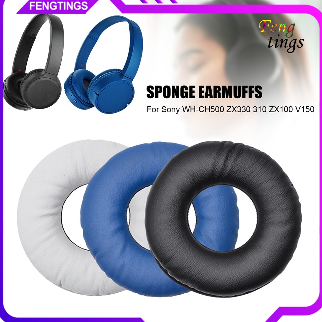 1 Cặp Đệm Tai Nghe Bọc Da Cho Sony Wh-Ch500 Zx330 310