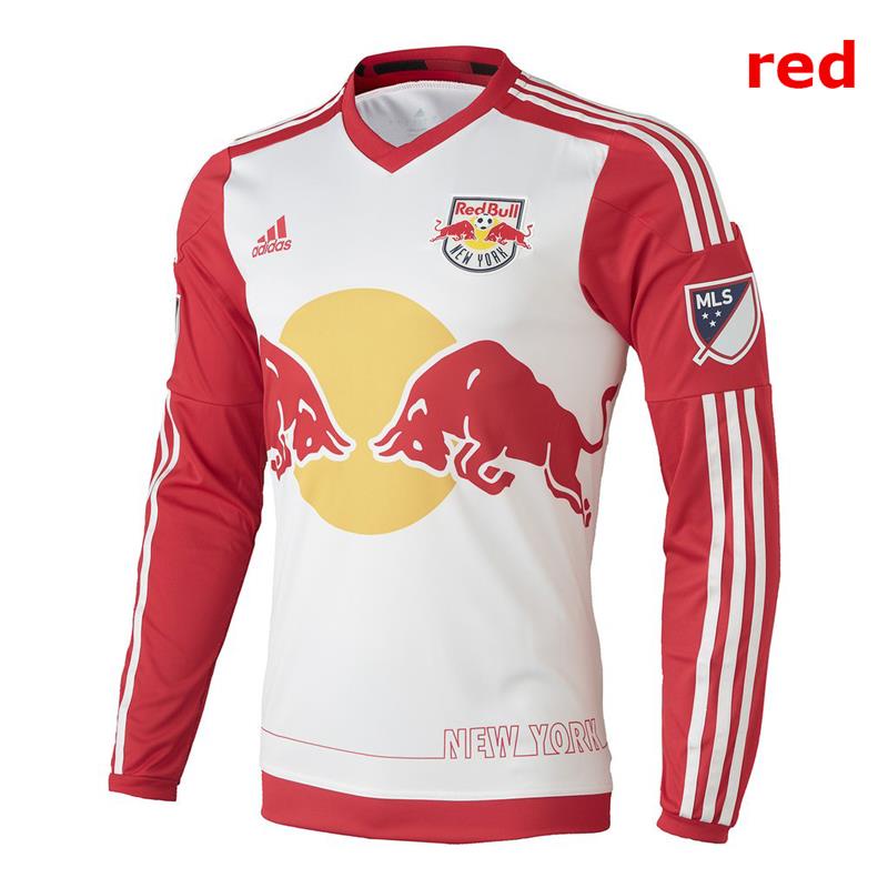 Sc New York Áo Thun Tay Dài Màu Trắng Đỏ Hình Red Bulls Đua Xe Đạp Địa Hình Đường Dài !