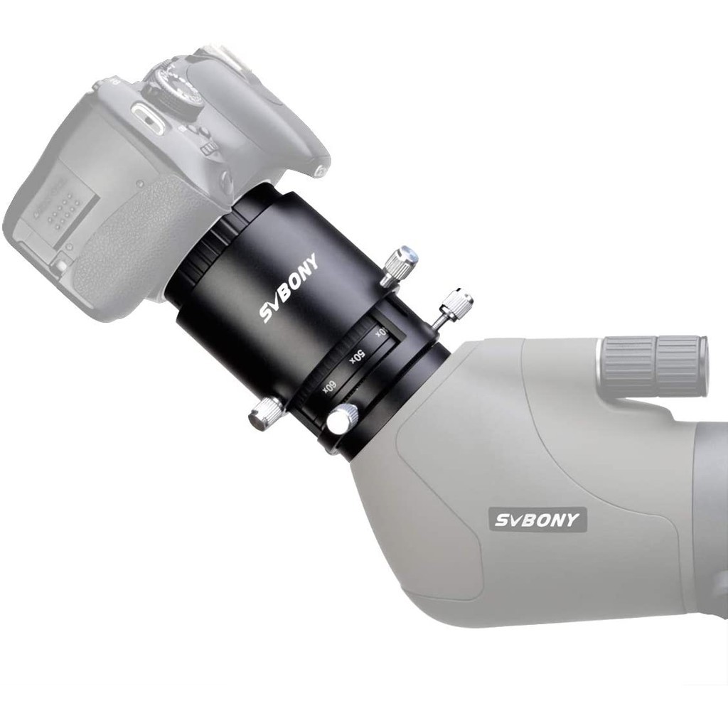 Bộ Chuyển Đổi Ống Máy Ảnh SVBONY SV123 Với Vòng Chữ T Cho Canon / Nikon 2 SV46 49mm-58mm