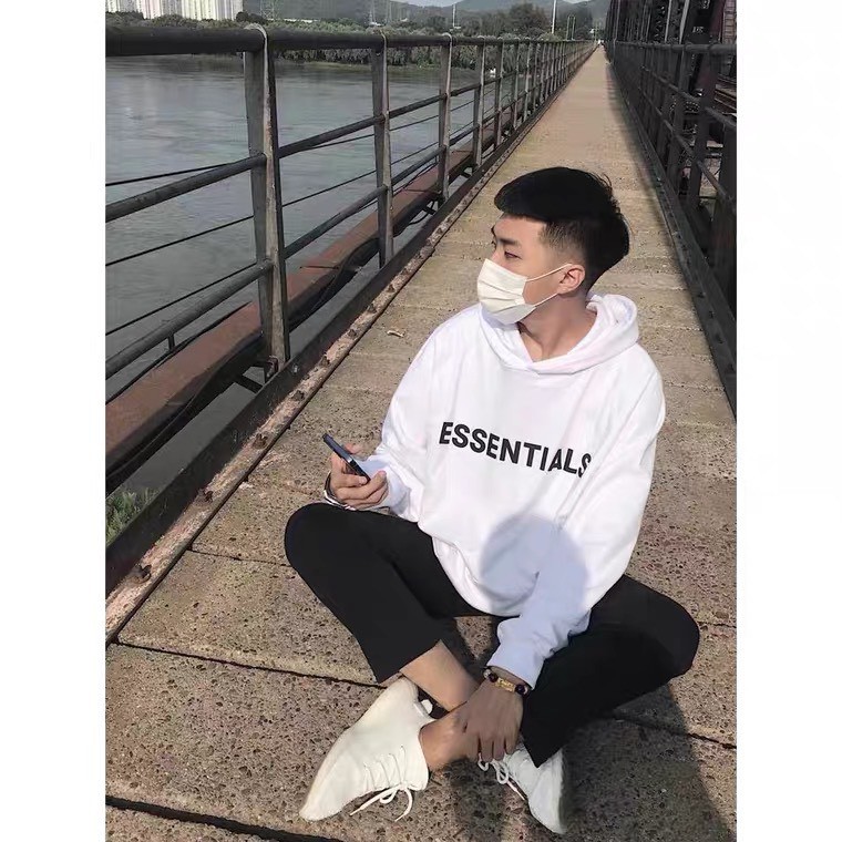 Áo hoodie nỉ ESSENTIALS thời trang có nón KNN33