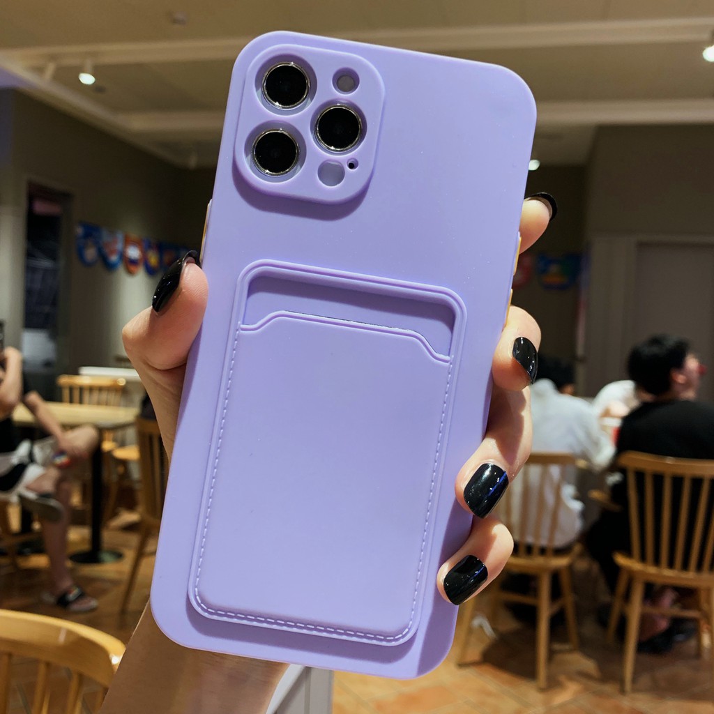 Ốp điện thoại mềm màu trơn đơn giản thích hợp cho Iphone 12 pro max 11 pro max xs max xr x 7 8 plus