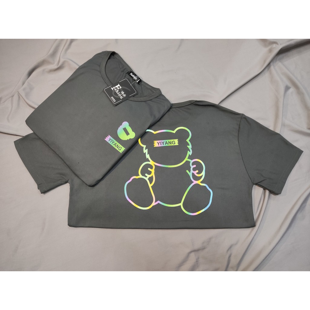 Áo Phông cộc tay rộng OVERSIZE,áo phông nam nữ hoạ tiết Chú Gấu phản quang trending,áo thun Unisex vải cotton, | BigBuy360 - bigbuy360.vn