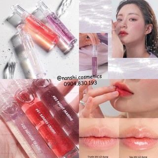 Son tint bóng nhũ Romand Glasting Water Gloss