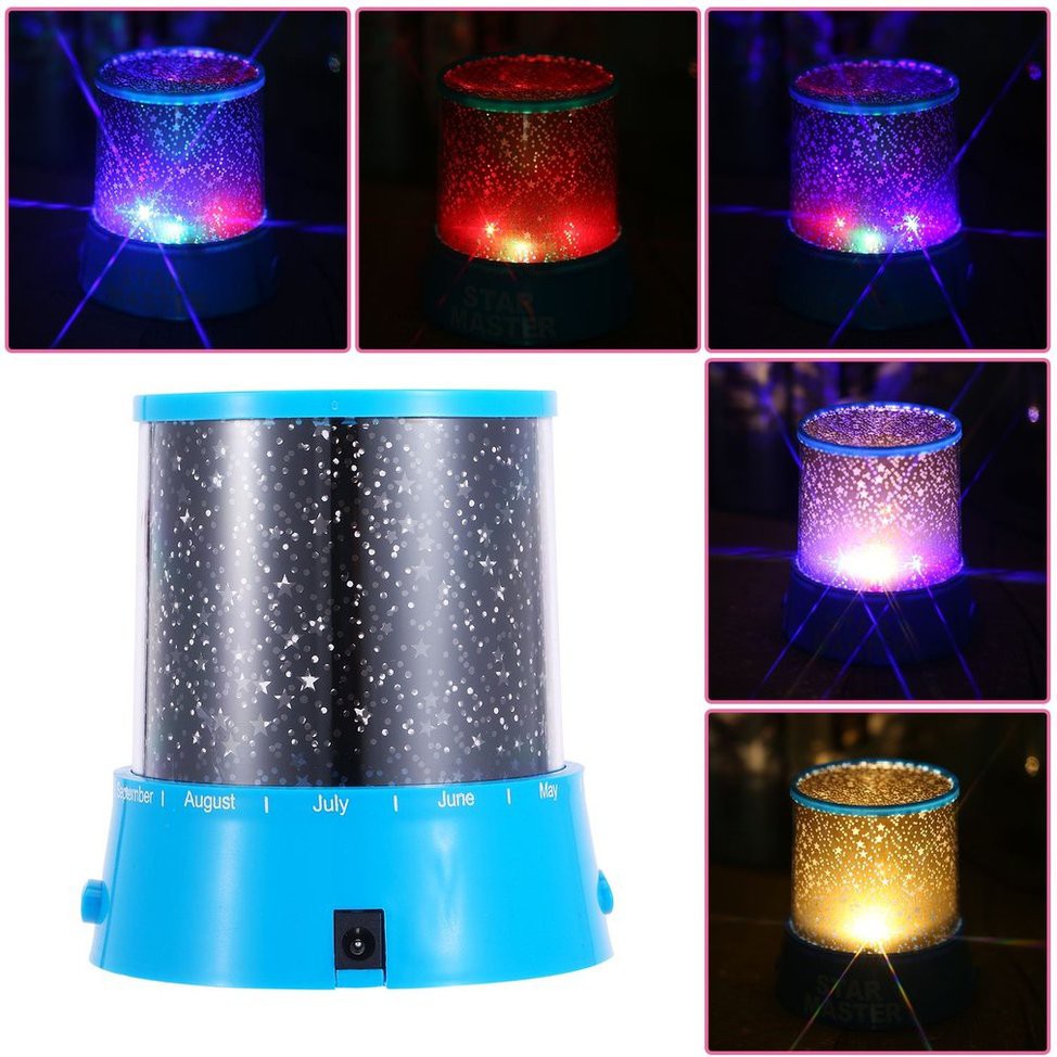 Đèn LED chiếu hình bầu trời sao đêm xinh xắn dùng làm đèn ngủ