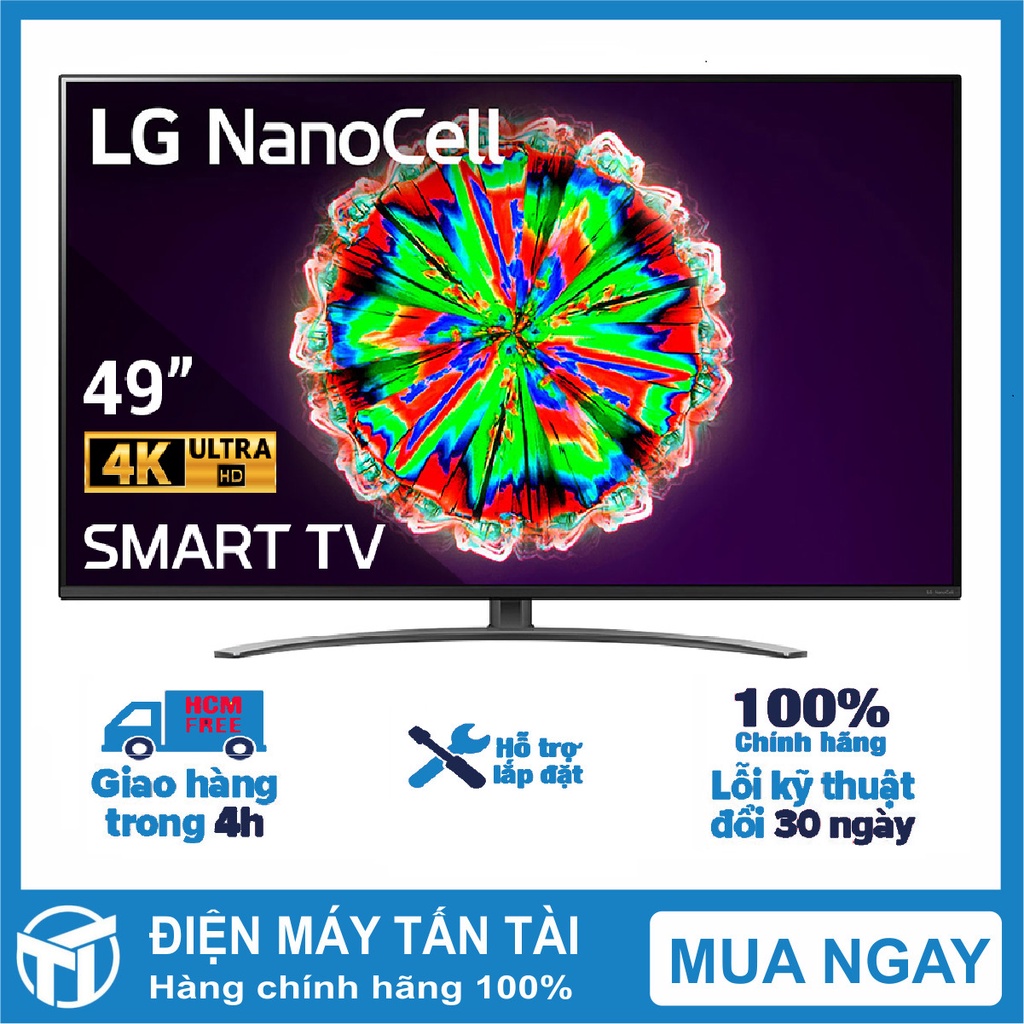 Smart Tivi NanoCell LG 4K 49 inch 49NANO81TNA  , Remote thông minh, giao hàng miễn phí HCM