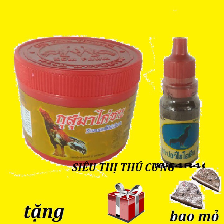 [ HỖ TRỢ PHÍ VẬN CHUYỂN ] COMBO LỌ THUỐC BỔ NỘI TẠNG ĐỎ VÀ THUỐC NẤM HỌNG NƯỚC CHO GÀ- TẶNG BAO MỎ DA