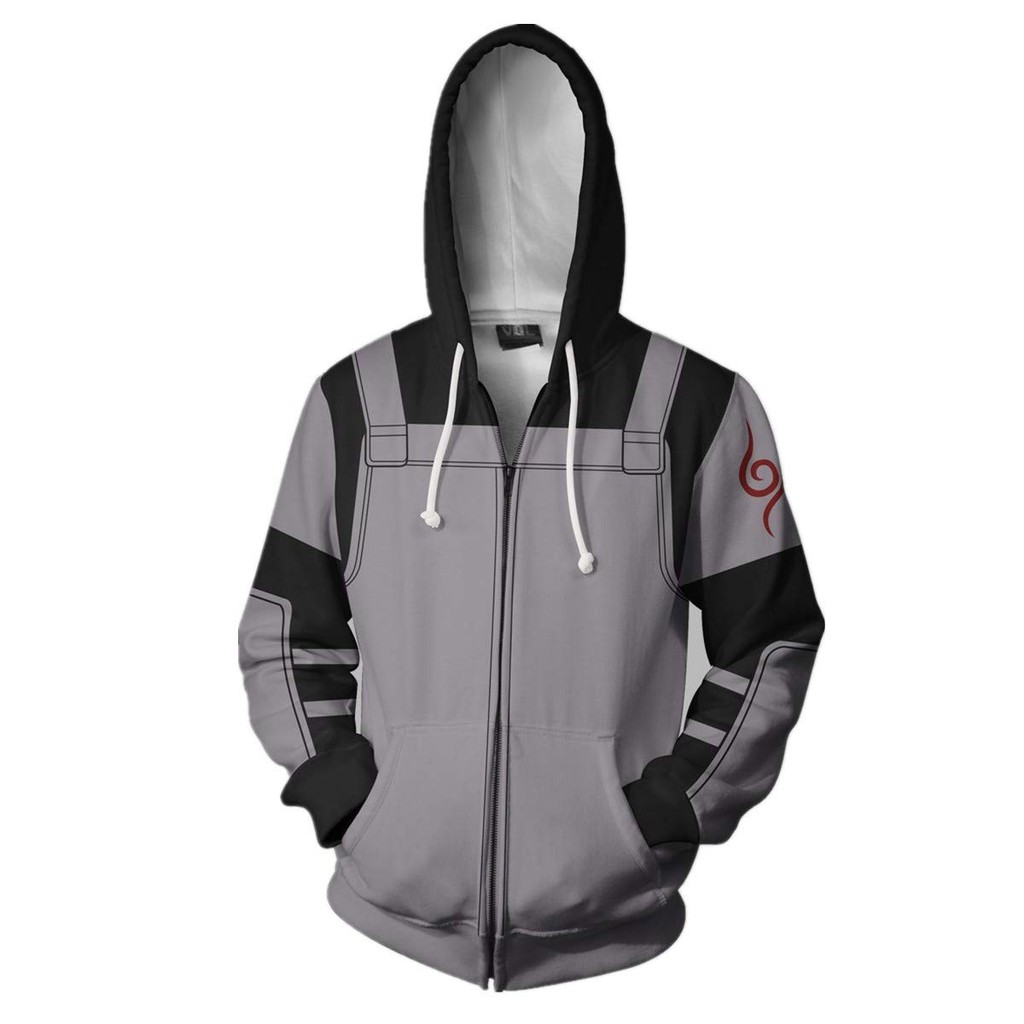 Áo khoác HUQISHA 3d anime naruto boruto uzumaki boruto uchiha sasuke akatsuki có dây mặc hàng ngày