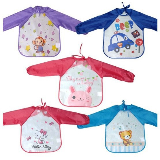 Combo 3 Áo ăn dặm cho bé loại có tay áo cho bé