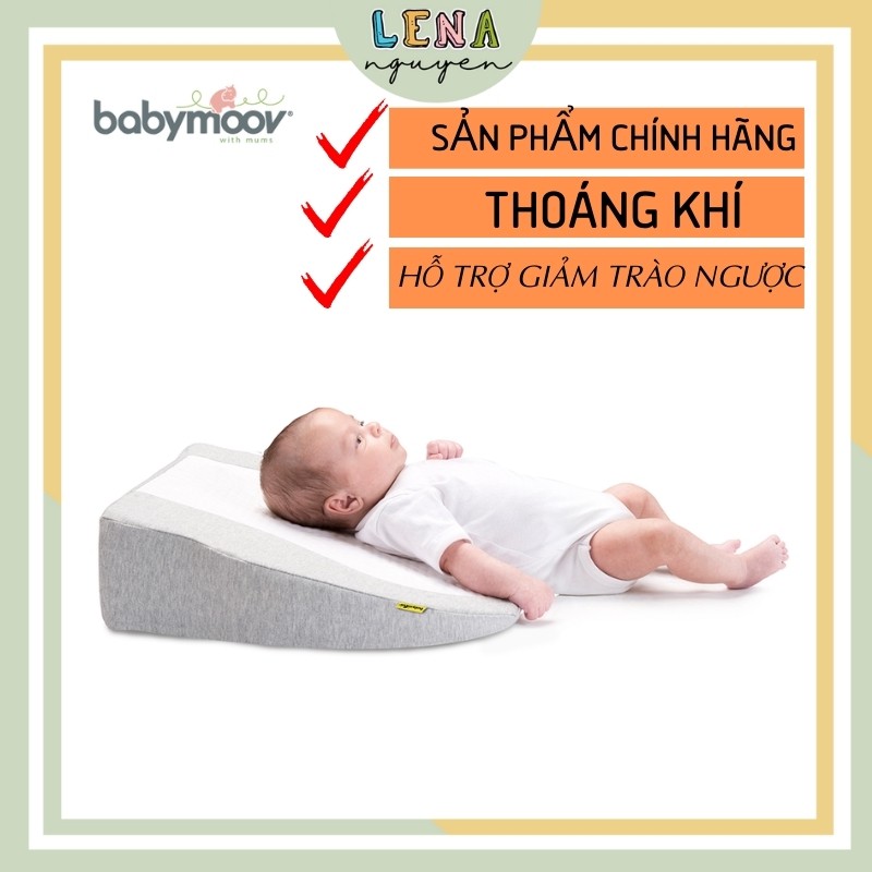 Gối chống trào ngược, nôn trớ Babymoov chính hãng 𝑭𝑹𝑬𝑬𝑺𝑯𝑰𝑷 chăn mền cho bé