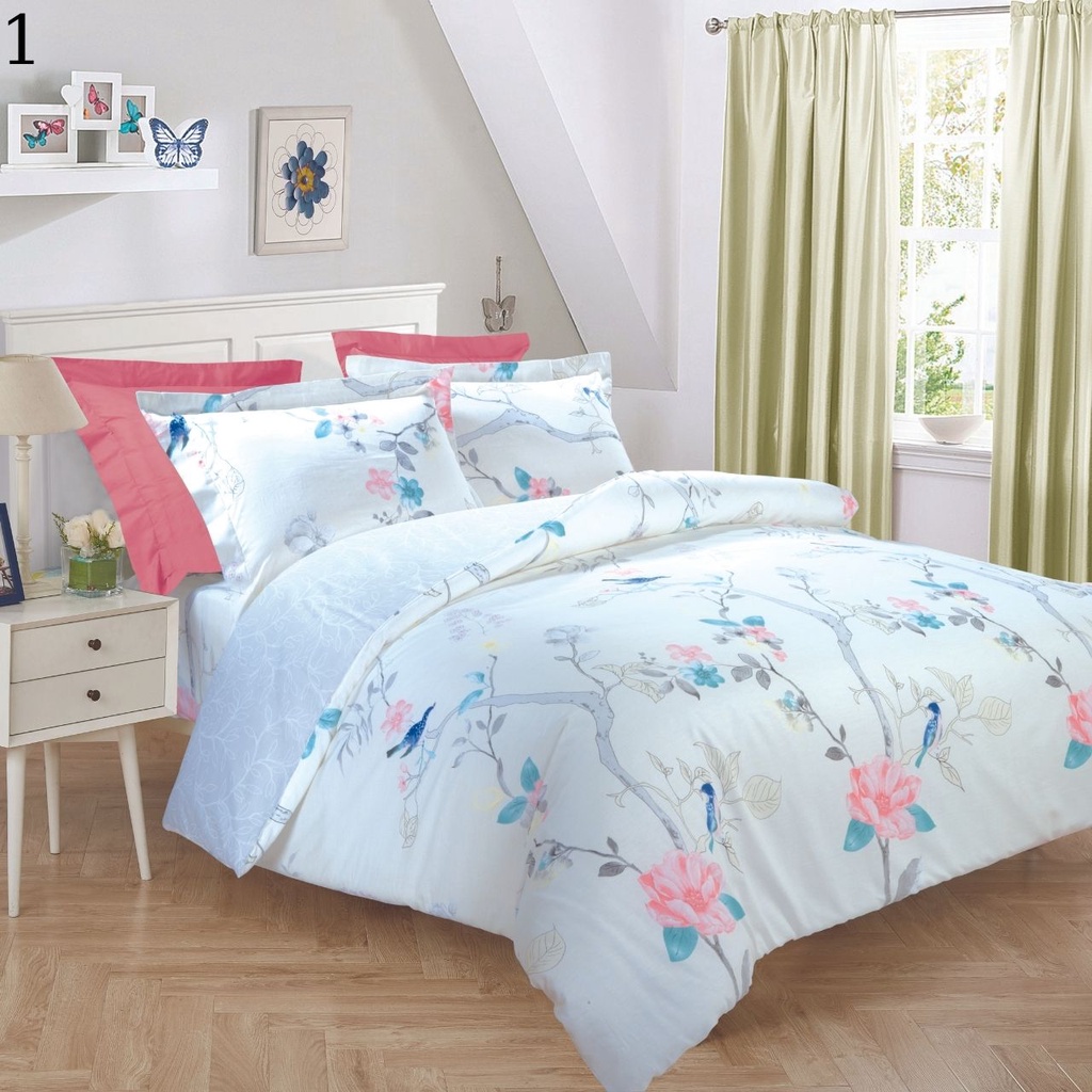 Bộ ga áo gối Cotton Jean Perry Grand Royal 1m6x2m 1m8x2m +30cm