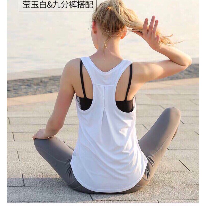 ◙℡ÁO TANK LƯỚI MÈ F21 TẬP GYM KIỂU 3 LỖ MẶC NHẸ THOÁNG MÁT