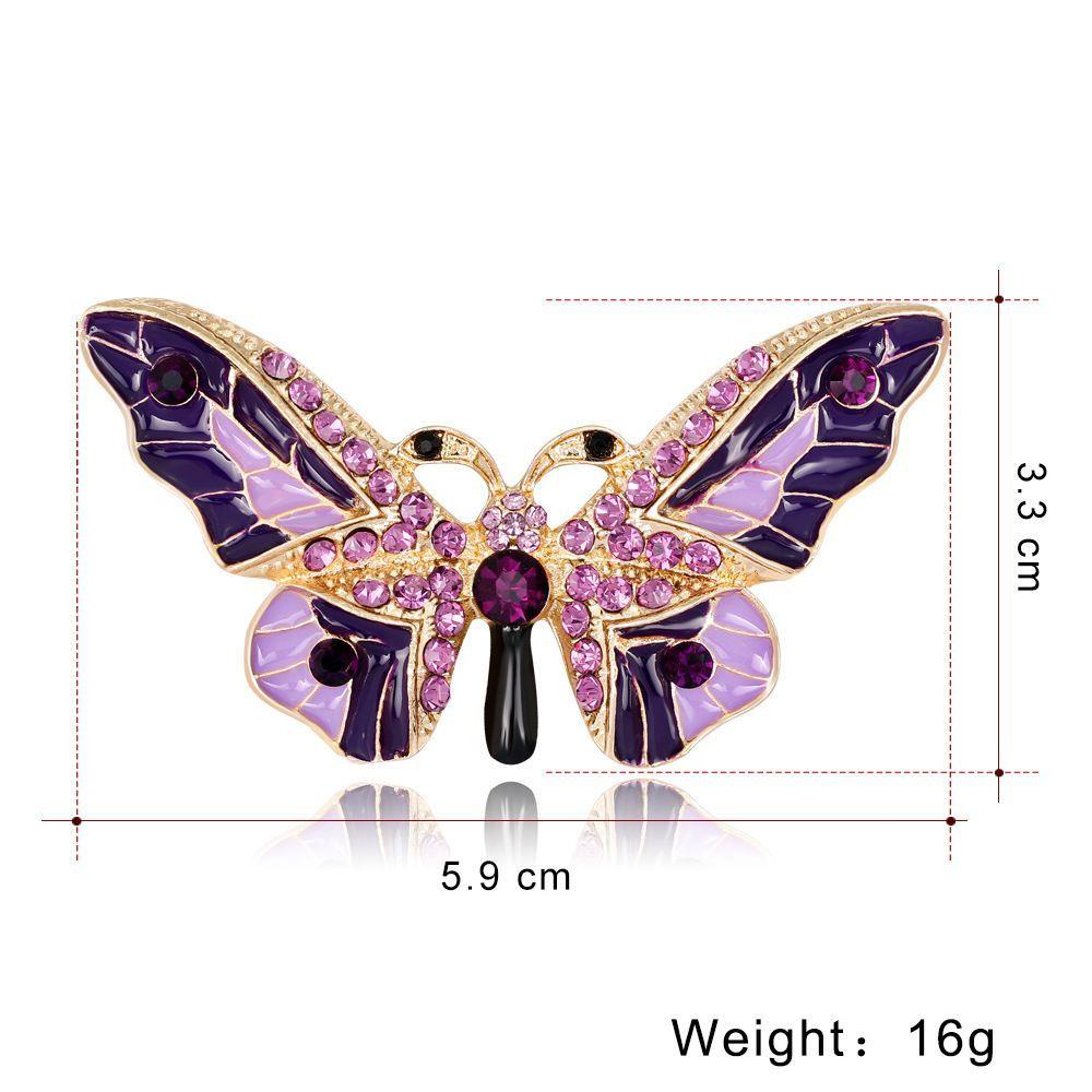 Ghim Cài Áo Hình Bướm Bằng Kim Loại Thời Trang Thanh Lịch