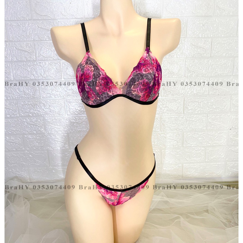 Bộ đồ lót nữ sexy gợi cảm vải ren cao cấp loại 1 gồm áo + quần BRAHY
