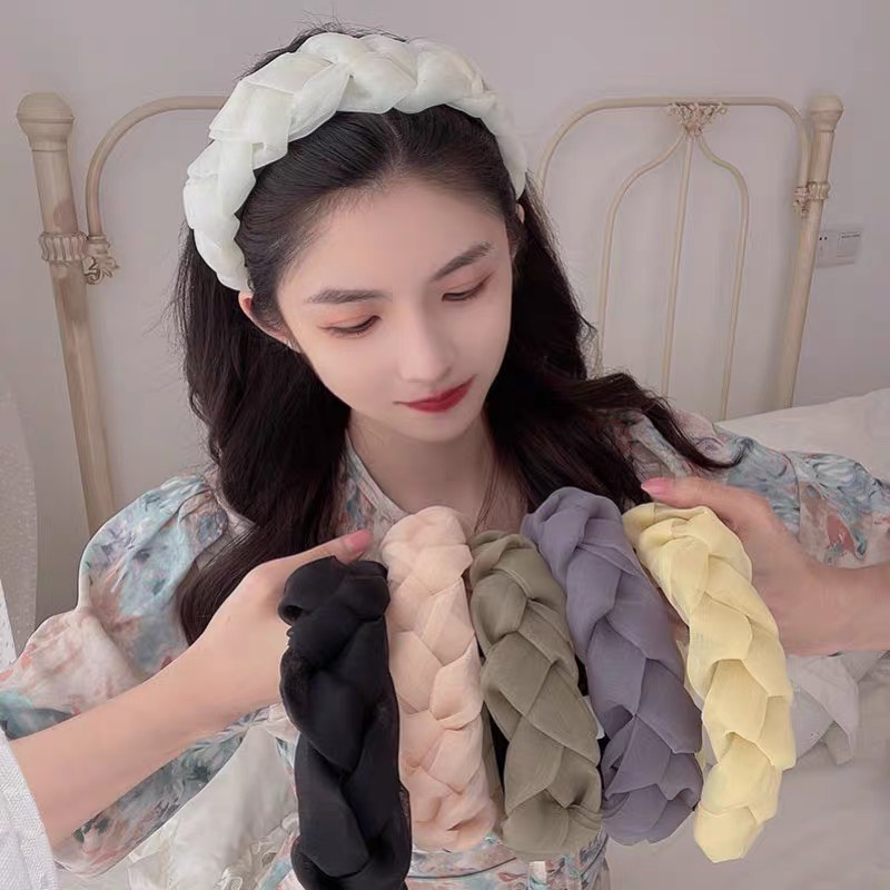 Băng Đô Bản Rộng Thắt Nút Xoắn Siêu Đẹp Thiết Kế Mới