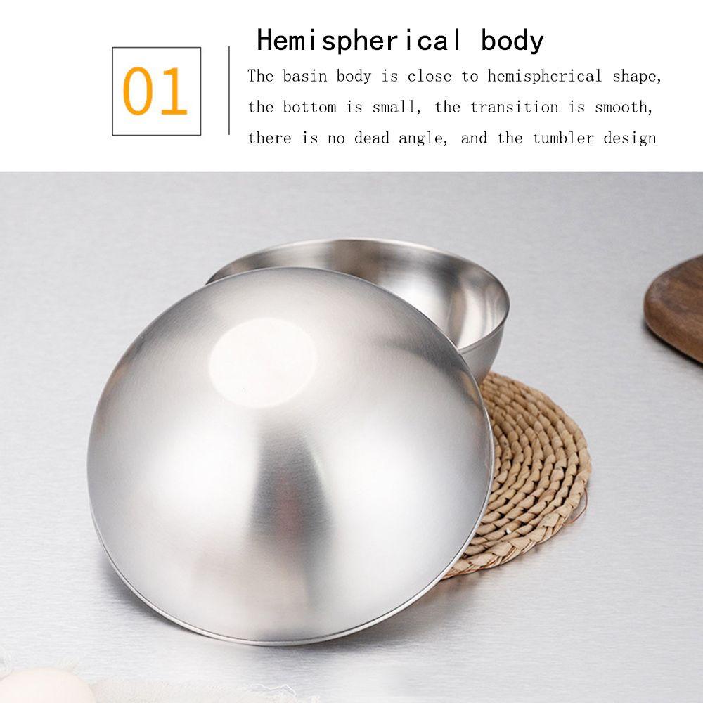 Bát Làm Salad Bằng Thép Không Gỉ Chống Mùi Dễ Vệ Sinh