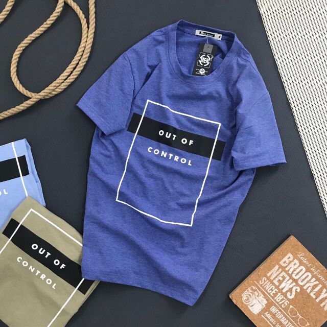 Áo thun nam cổ tròn áo phông cotton co giãn dày dặn 3 màu - Men Tròn