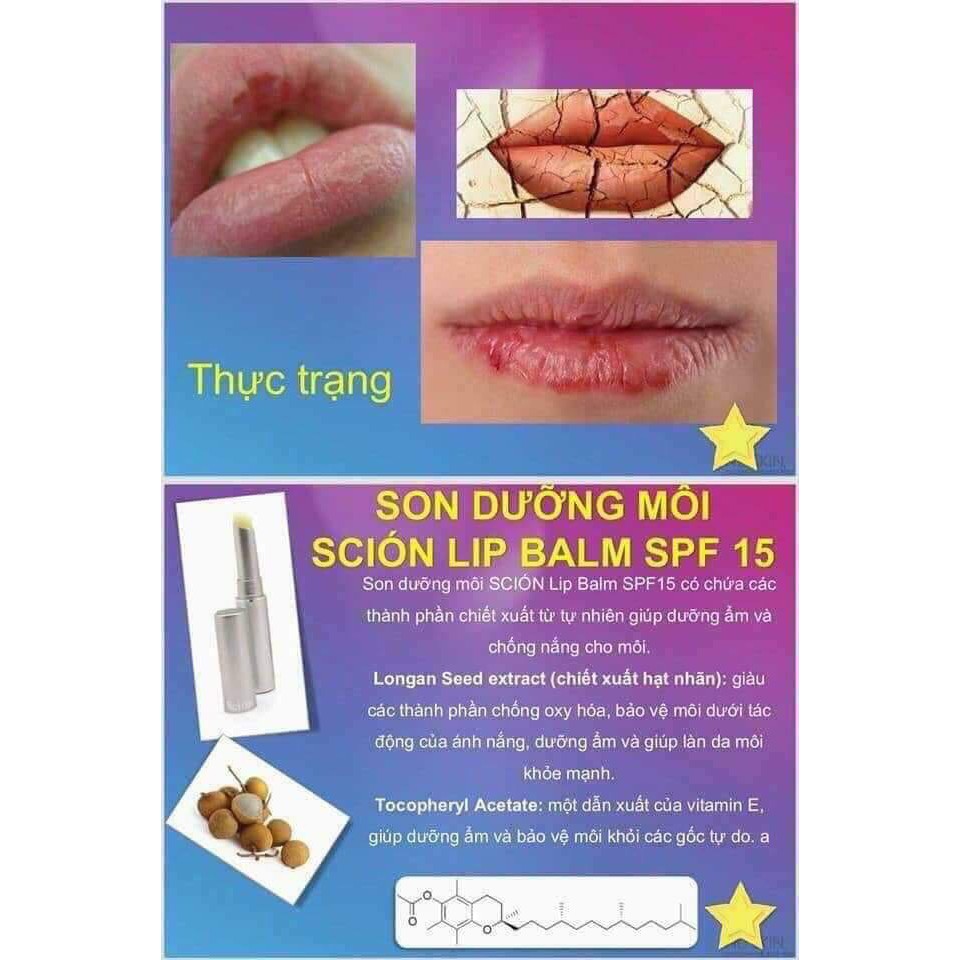 Son môi lippam dưỡng môi không màu