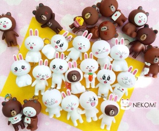 Móc khoá gấu Brown thỏ Cony