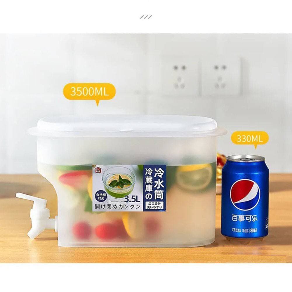 Bình Nước 3.5L Có Vòi Để Tủ Lạnh | Đựng Nước Trà, Nước Trái Cây Tiện Lợi Đa Năng Ngăn Nắp.