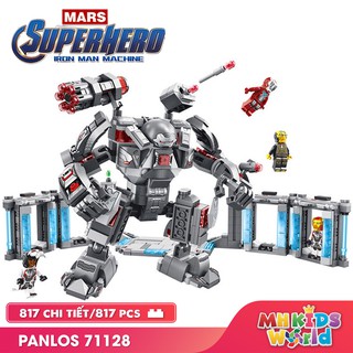 Bộ xếp hình Panlos 71128 mô hình Iron Man Machine Avenger ghép hình giúp trẻ phát triển trí tuệ