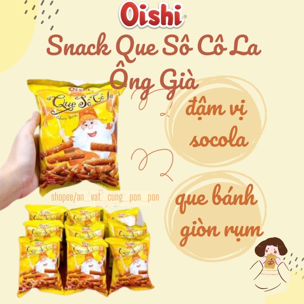 Bim Bim Socola Ông Già, Thanh Socola, (Bịch 20 Gói)x8g, Đồ ăn vặt tuổi thơ
