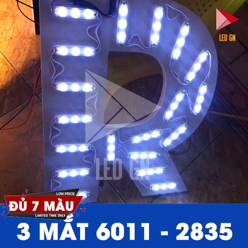 [MODULE] Led Hắt 3 Bóng 2835 Chống Nước (Vỉ 20 thanh)