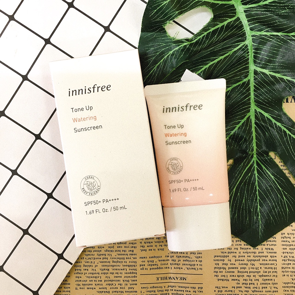 Kem chống nắng Innisfree Tone Up Watering Sunscreen SPF 50+ PA++++ 50ml