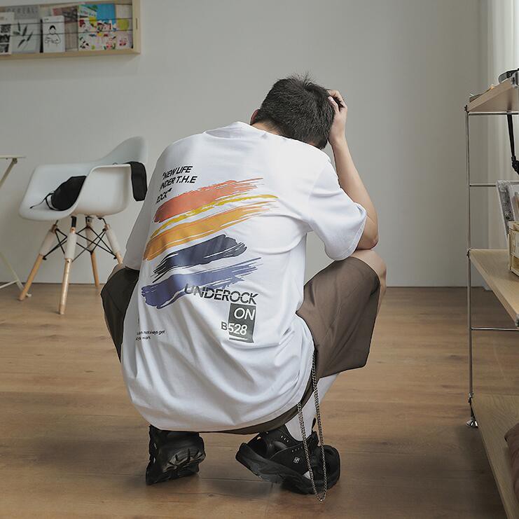 Áo Thun Tay Ngắn Dáng Rộng In Hoạ Tiết Đẹp Thời Trang