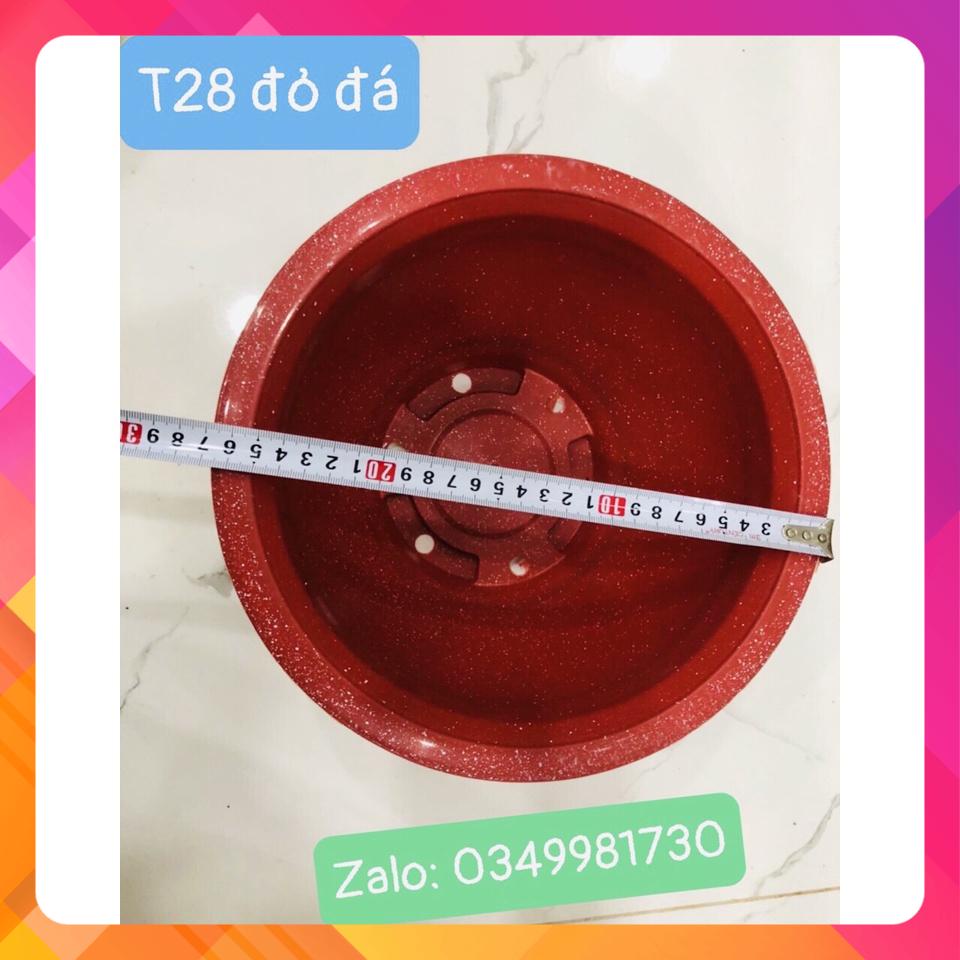 Chậu  nhựa T28 RẺ - ĐẸP, 10 CÁI CHỈ 79K