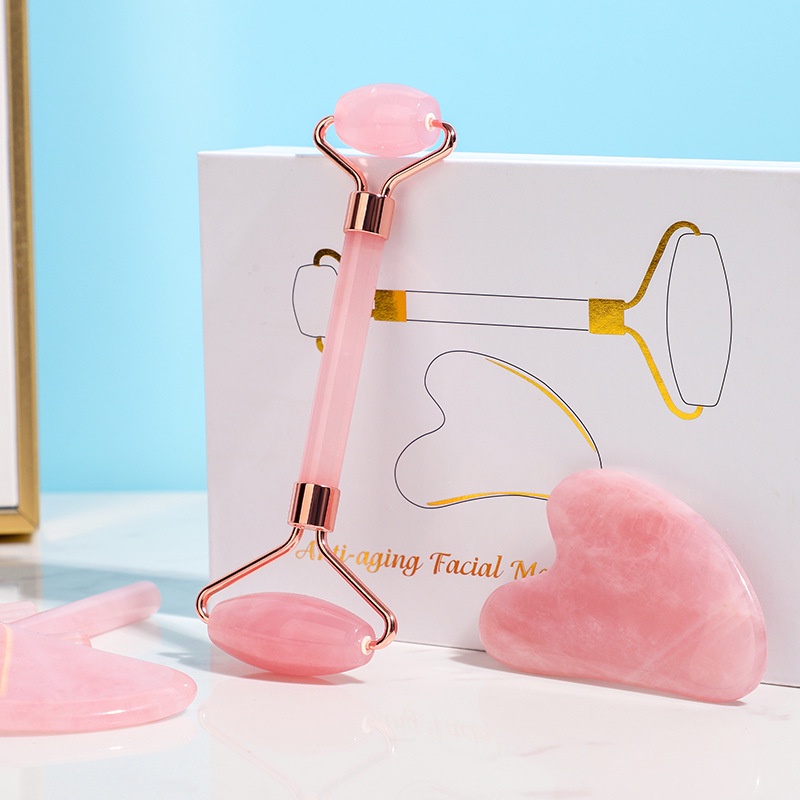Cây Lăn Mát Xa Cơ Thể Bằng Đá Ngọc Bích Tự Nhiên Tiện Dụng Cho Spa