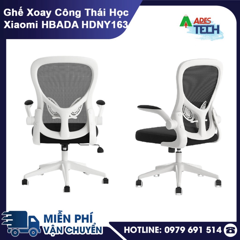 Ghế Xoay Công Thái Học Xiaomi HBADA HDNY163 - Thiết kế công thái học hỗ trợ định hình cột sống