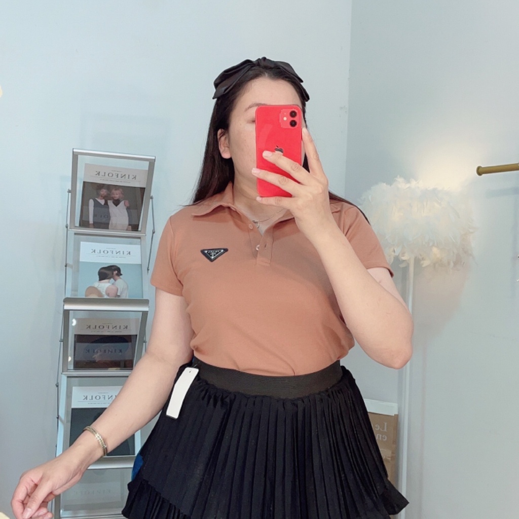 áo thun nữ cổ bẻ Bigsize mã a11