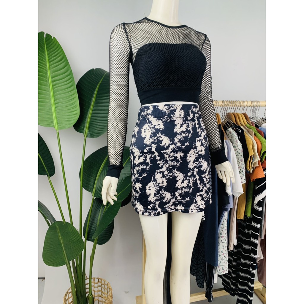 Chân Váy Họa Tiết Loang Chân Váy Chữ A Dáng Ngắn Phong Cách Hàn Quốc HH110 | BigBuy360 - bigbuy360.vn