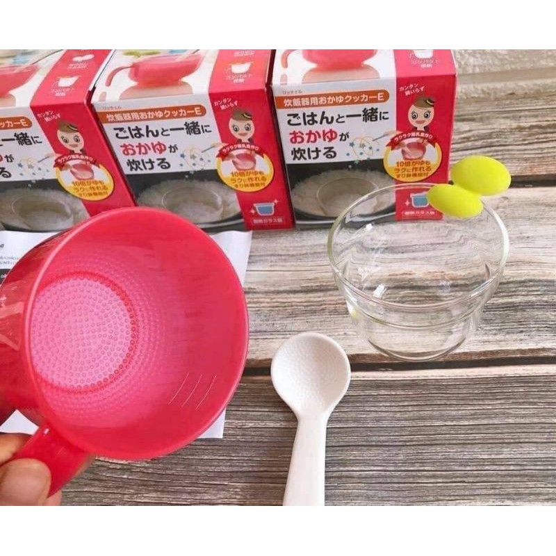 Cốc nấu cháo/cơm nát Richell dùng trong nồi cơm điện