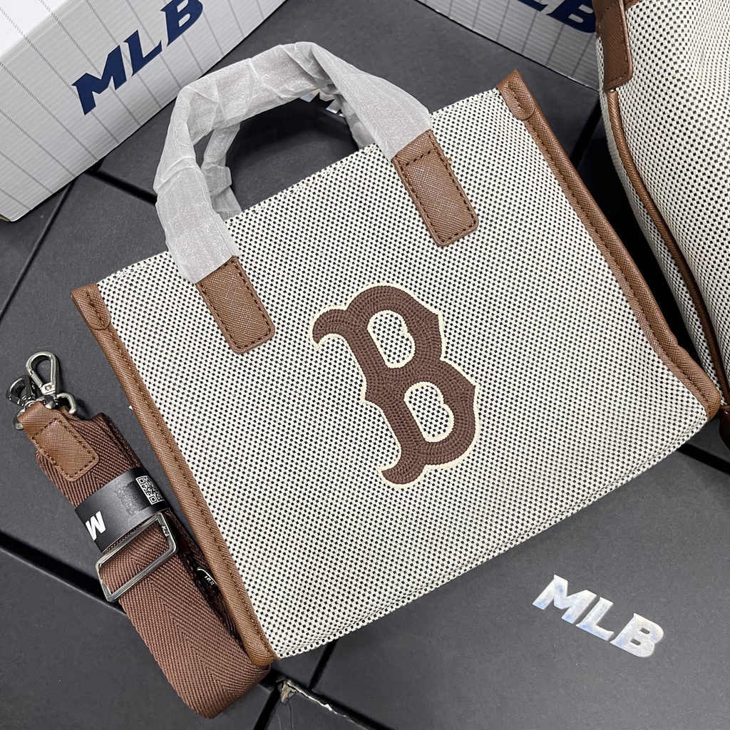 ✅ Túi Đeo Chéo MLB Basic Big Logo Canvas Small Tote Bag 3AORS062N-50BKS | HÀNG CÓ SẴN | MẪU MỚI NHẤT