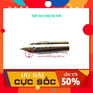Ngòi  Bút Máy Thay Thế- Ngòi Hoa Vàng Êm Trơn, Thanh Đậm - Cho Bút Mài Thầy Ánh Mã 022, 023, 036, 027, 029