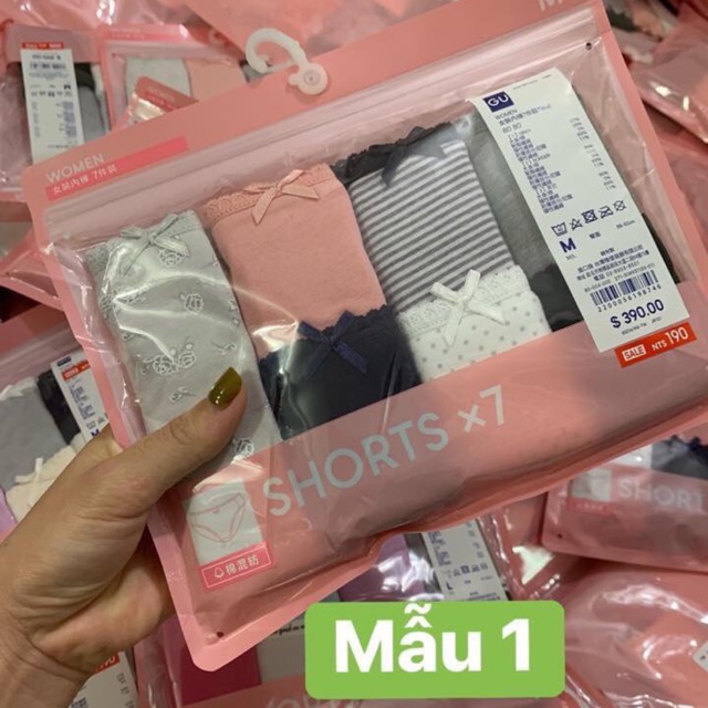 Set 7 quần chip Gu nữ nhật bản