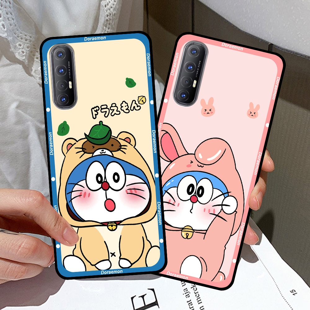 Ốp Oppo Reno 3 Pro in hình cặp đôi doremon, hổ, khủng long dễ thương