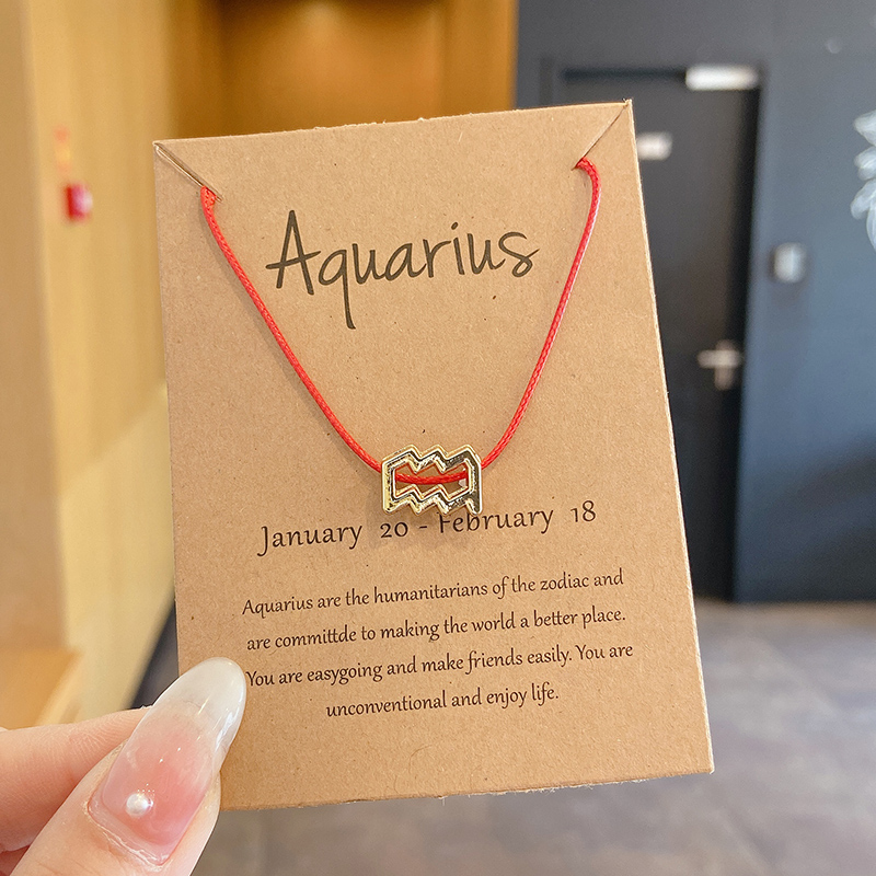 [Mã FAMAYFA giảm 10K đơn 50K] Vòng Tay Có Mặt Hình Cung Hoàng Đạo Màu Đỏ Dành Cho Cặp Đôi | BigBuy360 - bigbuy360.vn