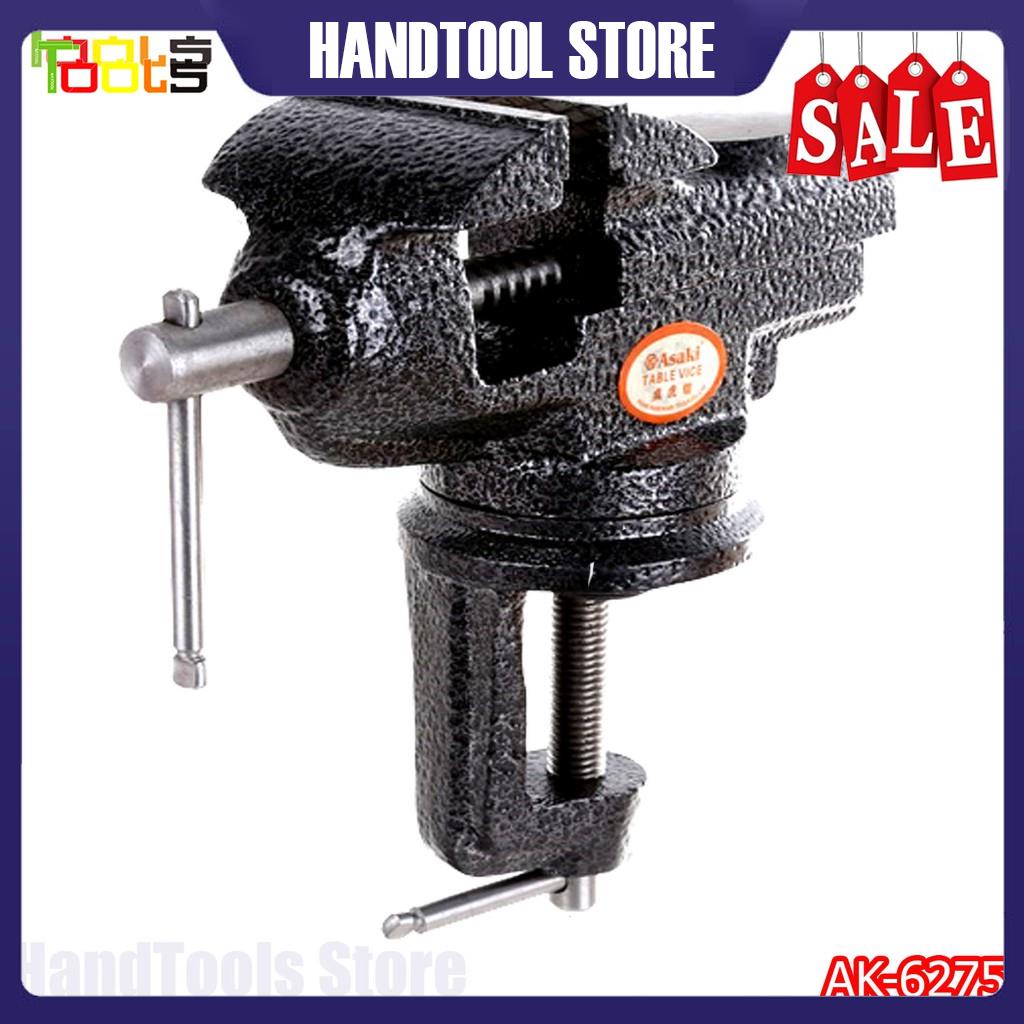 Ê TÔ kẹp bàn có mâm xoay cao cấp Asaki AK-6275